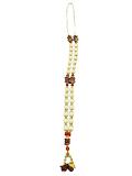 Artificial white Small Pearl & Rudraksha Garland